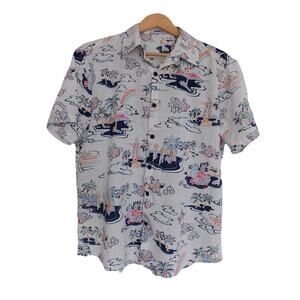 Vatpave tropical Hawaiian print shirt mens size Medium